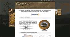 Desktop Screenshot of okeefe-arts.com