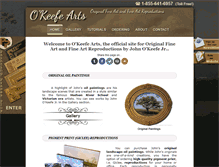 Tablet Screenshot of okeefe-arts.com